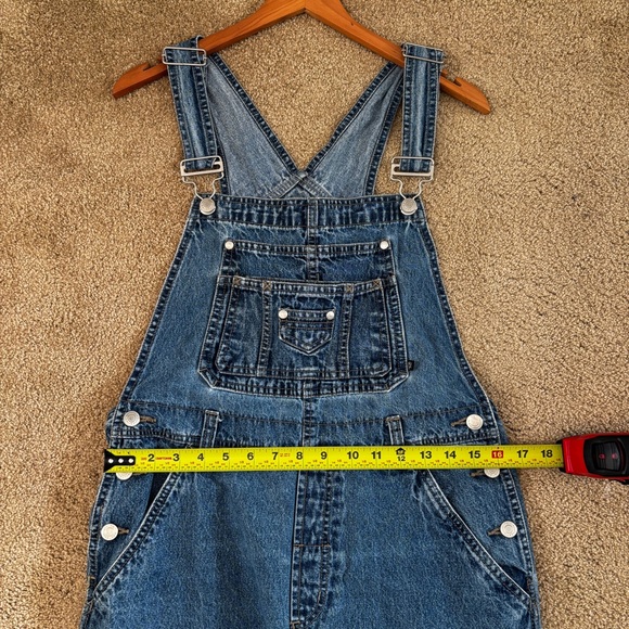 No Boundaries Classic Blue Denim Overalls - Picture 5 of 6